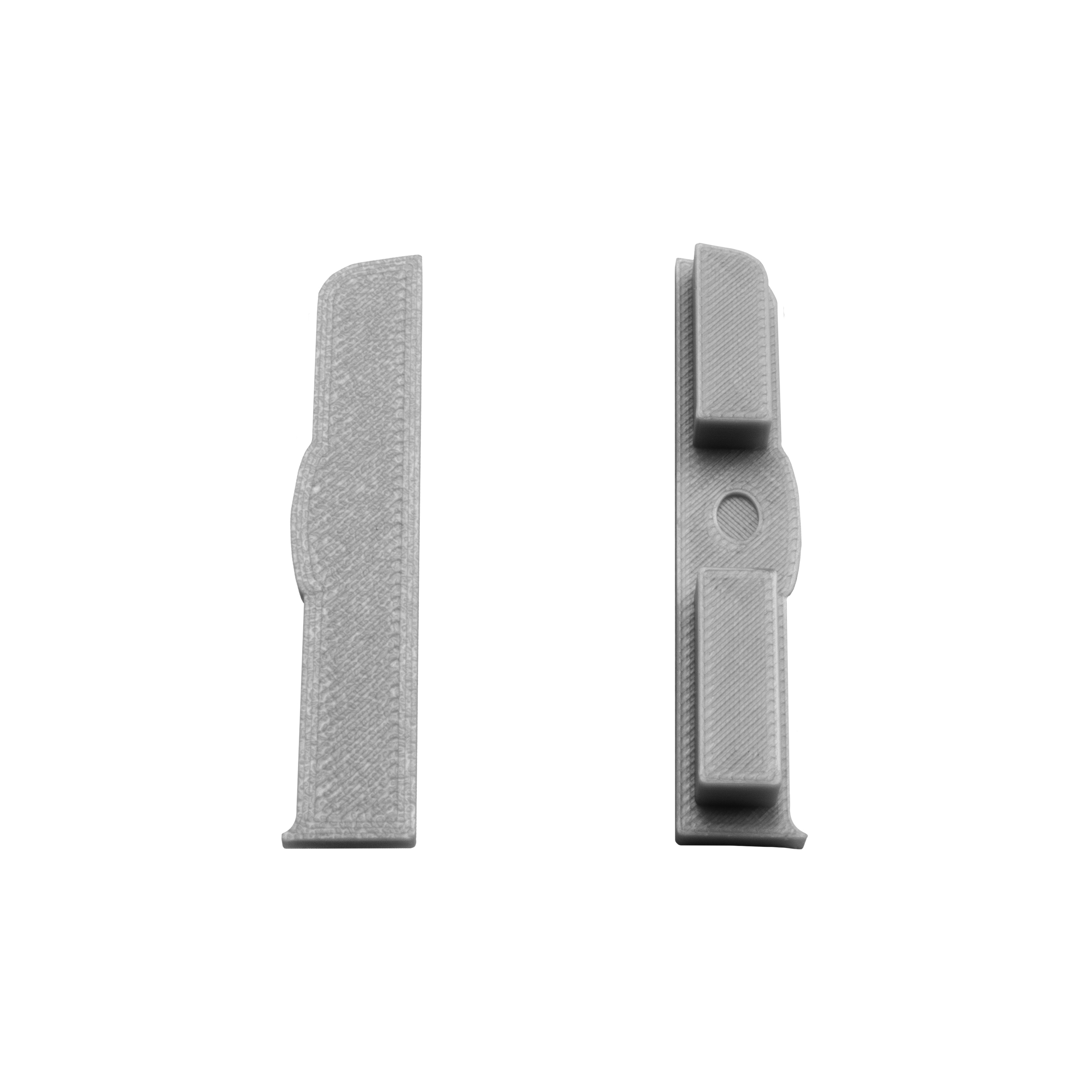 C02 LED Aluprofil Silber Sockelleiste Endkappe rechts 1 Stück