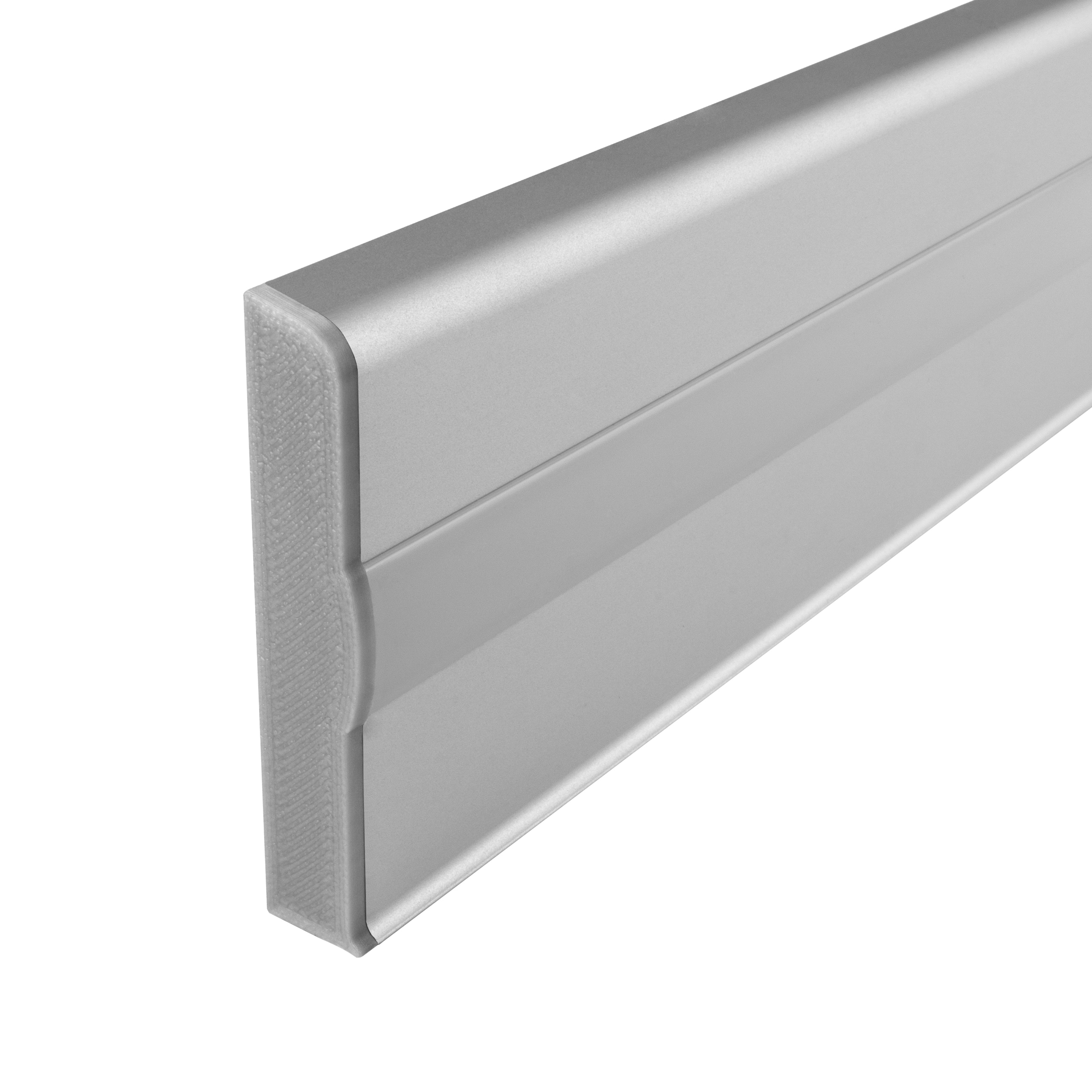 C02 LED Aluprofil Silber Sockelleiste Endkappe links 1 Stück