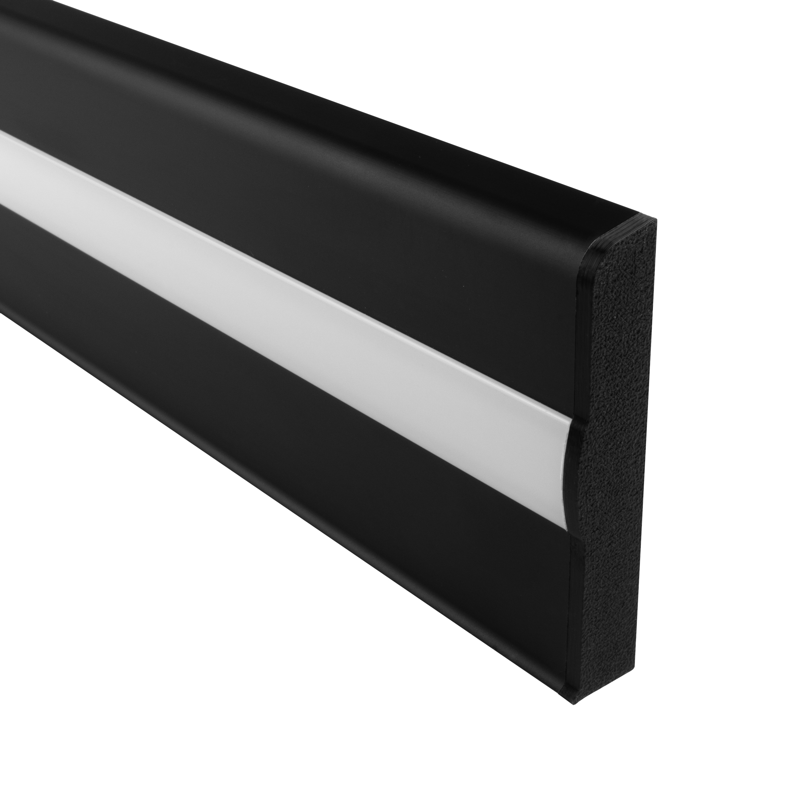 C02 LED Aluprofil Schwarz Sockelleiste Endkappe rechts 1 Stück